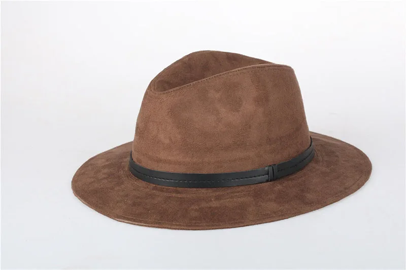 Crazy Jazzhat, замшевые шляпы унисекс с широкими полями, весна-лето, фетровые шляпы для женщин, винтажные шляпы с широкими полями, женская шляпа Pnama