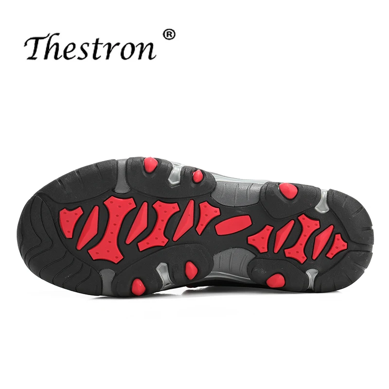 Summer Mens Hole  Sandals Rubber Sole Trekking Sandals Sneakers Black Gray Outdoor Walking Shoe Wearable Men Flats Sandals