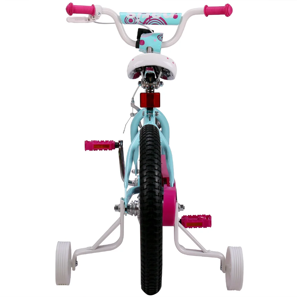 16 дюймов Париж девочкидетский велосипед розовый и голубой детский велосипед с V тормозом и боковыми колесами для девочек