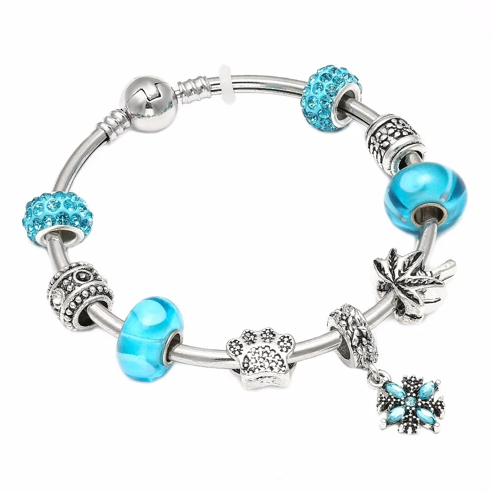 Buy MISSITA Ocean Style Charm Bracelet Blue Crystal