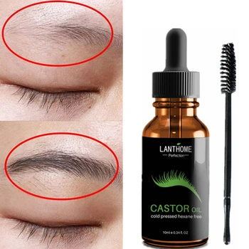 

Eyebrow Enhancers Natural Castor Oil Brow Growth Liquid Eyes Makeup Eyebrows Longer Thick Make Up Cosmetics 10ML