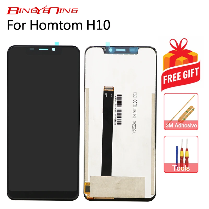 BingYeNing New Original For Homtom H10 Touch Screen +LCD Display Assembly Replacement | Мобильные телефоны и аксессуары