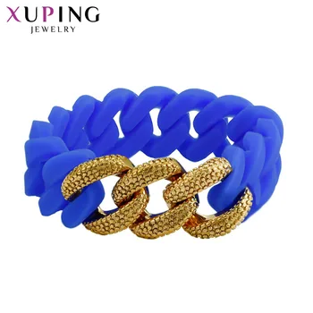 

Xuping Fashion Luxury Bangle New Arrival High Quality Gold Color Plated Jewelry for Neutral Christmas Day Gift 51596