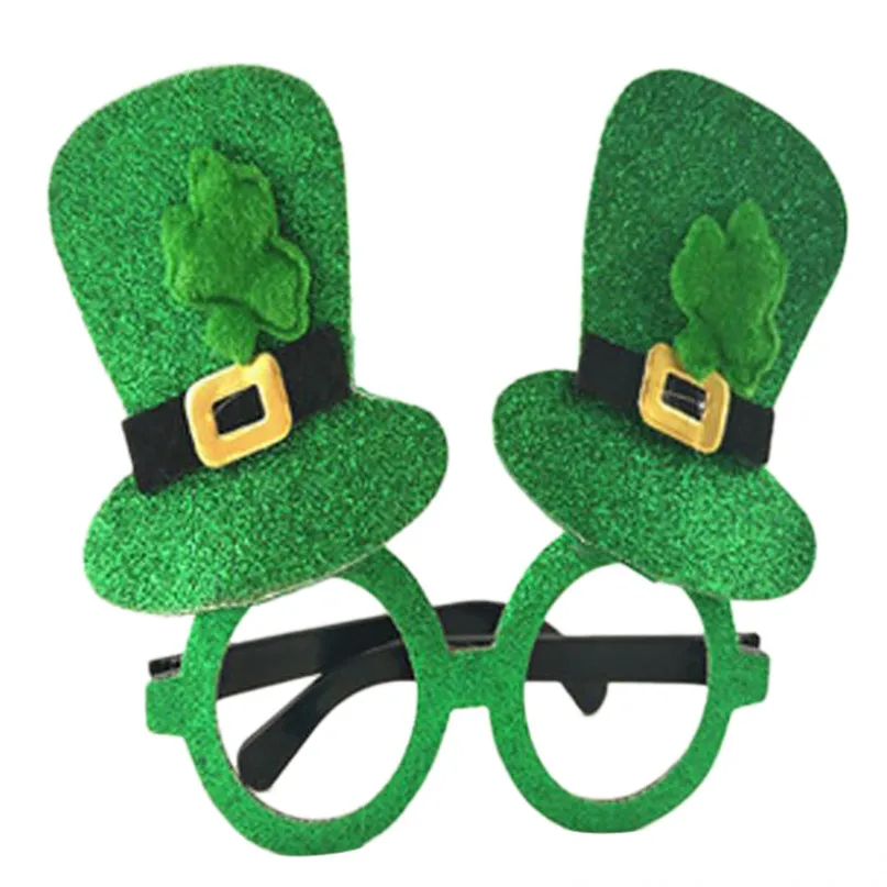 Cycling  Eyewear St. Patrick's Day Glasses Green Irish Adult Festival Funny Clover Green Hat Glasses Holiday Gift #2D05 (2)