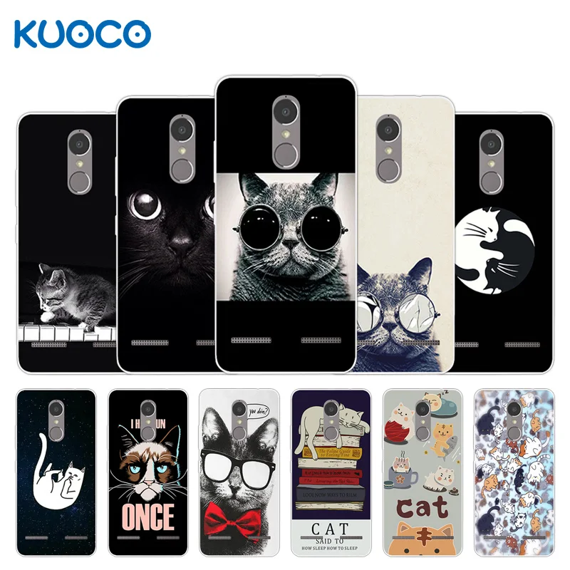 

For Lenovo K6 Power Cover Soft Silicone Fundas for Lenovo K6 Power 5.0'' Dif Cat Design Phone Cases for Lenovo Vibe K6 Fundas