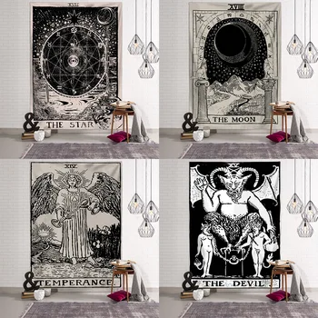 

Tarot tapestry wall covering wall tapestries tapestry astrology divination home decoration decorative window bedspread beach mat