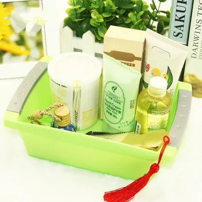 

Thickened multifunctional rectangular storage box shaped small colorful container 22*14*6.8CM free shipping