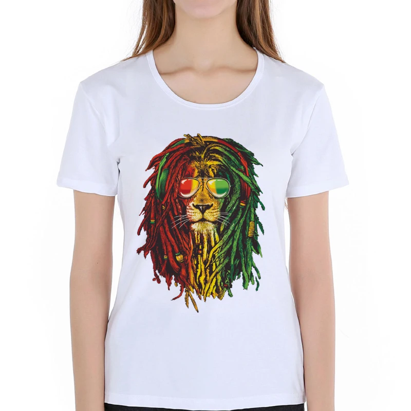 

Printing Rasta Reggae Music women's fashion Game of Thrones Jon Snow Print short sleeve t shirt Lion Africa Power t shirt 6D-1#