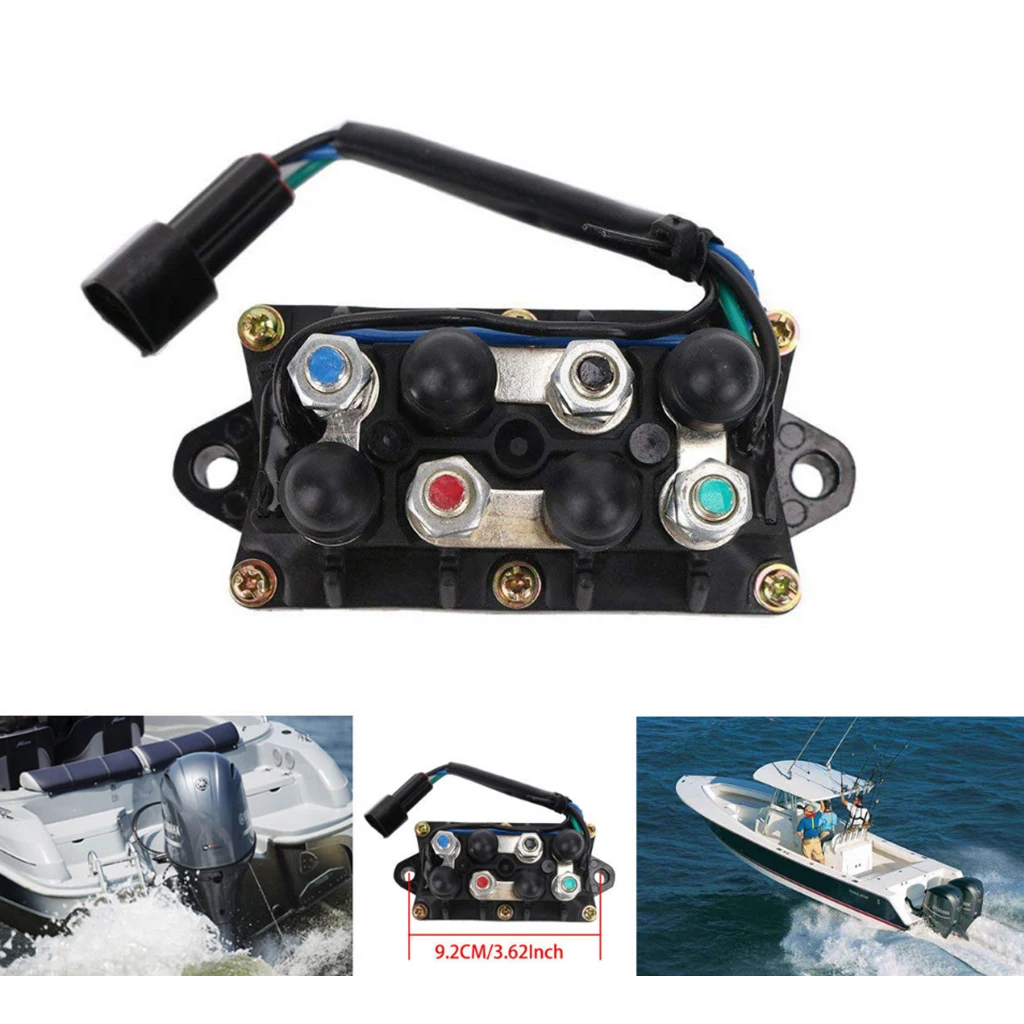 Outboard Power Trim Tilt Relay 3 Pin Assembly  For Yamaha 61A-81950-01-00 12V Waterproof  Engine Alloy