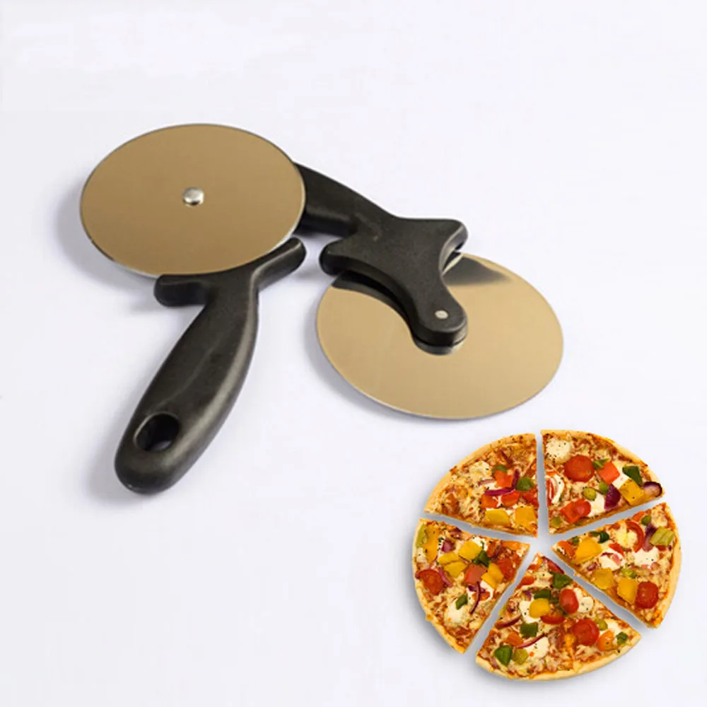 1Pcs Stainless Steel Pizza Wheels Cutting Knife Round Shape Pizza