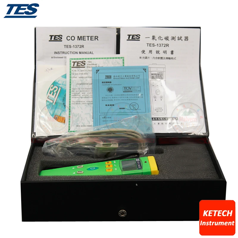 Портативный анализатор углекислого газа TES1372R RS232|carbon monoxide meter|carbon analyzerco meter |