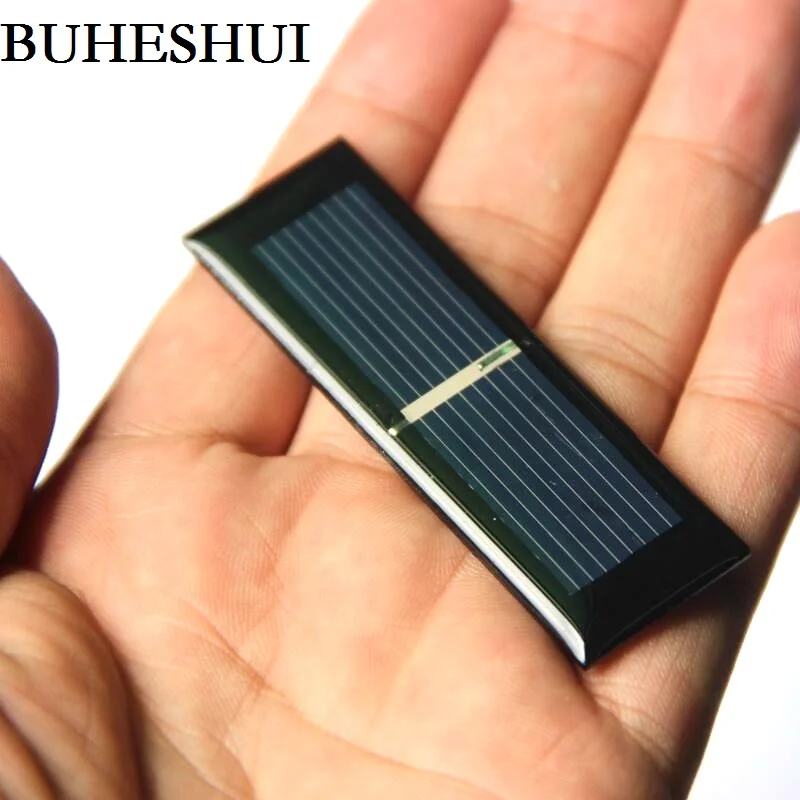 

BUHESHUI Mini 0.5V 250MA Polycrystalline Solar Panel Module Solar Cell DIY Toy Panel System Education Kits 65*20MM 10pcs/lot