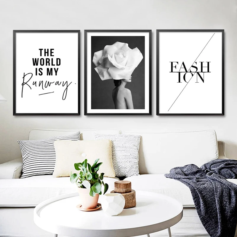 

Classic Canvas Painting Abstract Figures Canvas Print Minimalist Art Fashion Women Wall Painting Home Decor FG0103