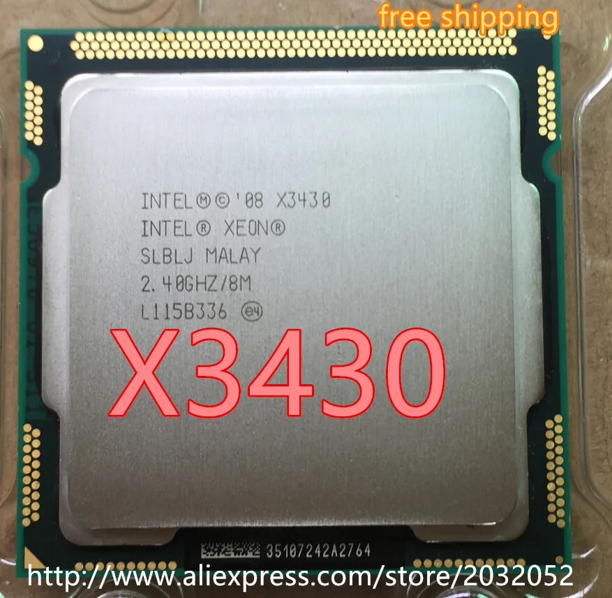 

Original Intel Xeon X3430 Quad Core 2.4GHz LGA 1156 8M Cache 95W Desktop CPU (working 100% Free Shipping)