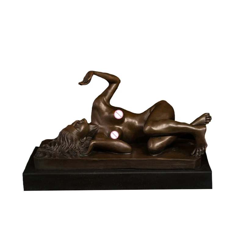 

Table decor antique bronze art figure erotic lady sculpture for sale