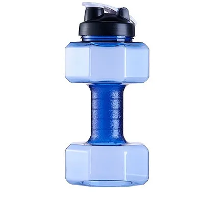 2,2 литра натуральные походные гантели, Спортивная бутылка, портативная бутылка для воды, Мужская пластиковая большая чашка для воды, чашка для фитнеса, большая емкость - Цвет: blue
