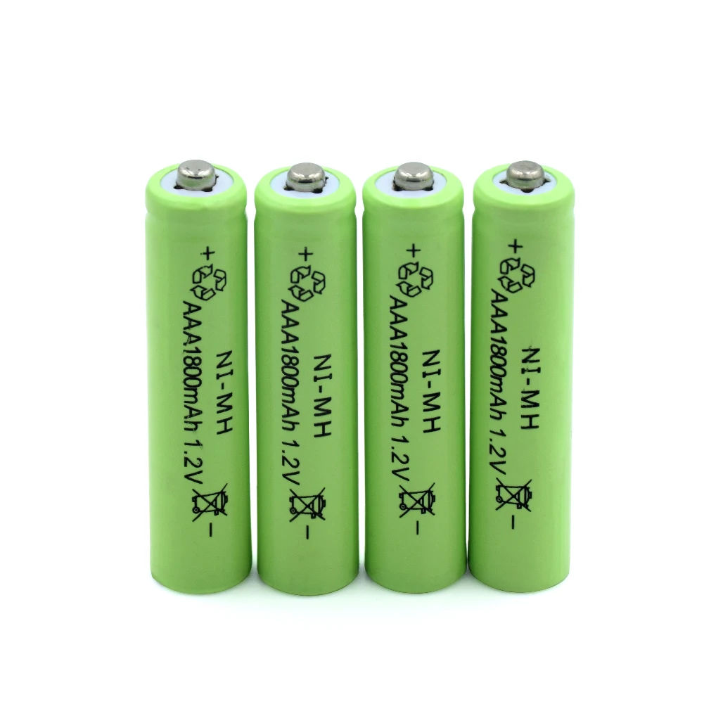 Замена литий-ионных литиевых батарей MP3 часы фонарик ni-mh AAA батарея 1,2 V 1800mAh аккумуляторная батарея