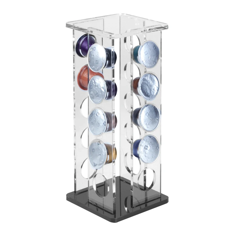 

Nespresso Capsule Holder Acrylic Coffee Capsule Storage Rack Dispensing Tower Display Stand For 20PCS