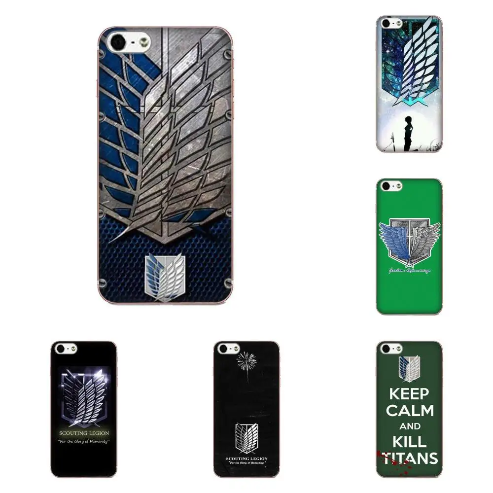 

For Xiaomi Mi3 Mi4 Mi4C Mi4i Mi5 Mi 5S 5X 6 6X A1 Max Mix 2 Note 3 4 Cute Phone Case Anime Attack On Titan Wings Of Liberty Flag