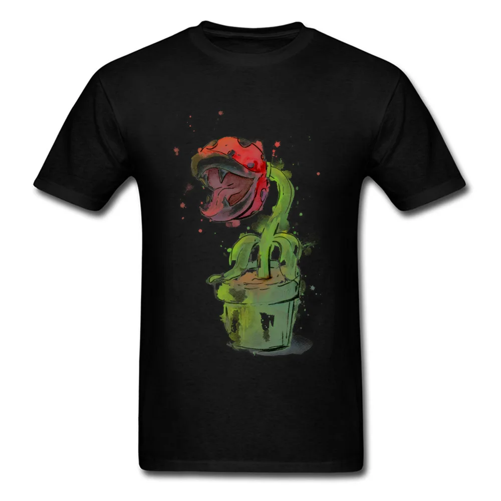 Piranha Plant Watercolor_black