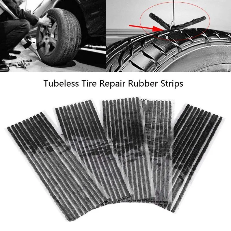 

20PCS Tubeless Seal Strip Plug Bike Car Tyre Repair Recovery Tools For Tire Puncture Tubeless Tires No Need for Glue