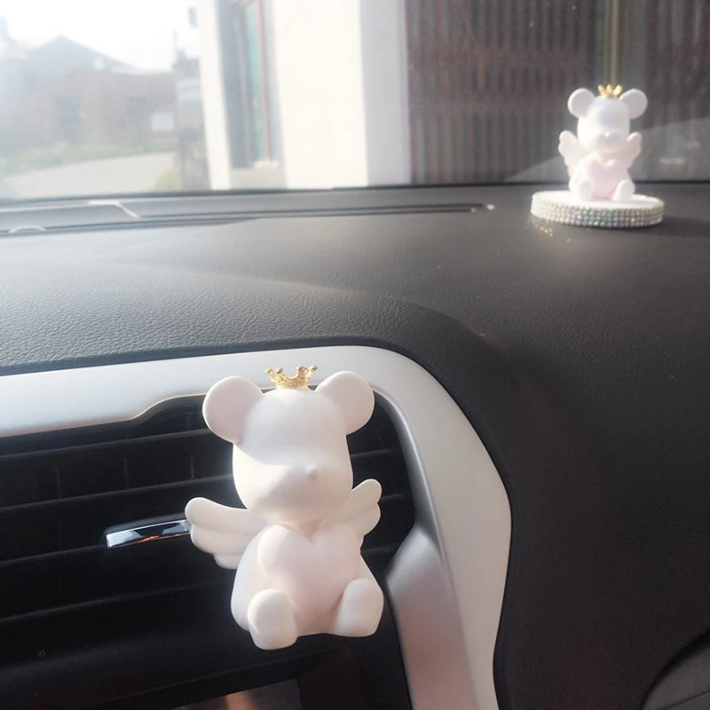 Purificadores de ar do Carro Pingente de Cão da Saída de ar do Carro Remover o Odor Aromaterapia Pedra Iksnail Anjo Perfume Clipe Pendurado Desumidificação 12 Cheap Purificador de ar