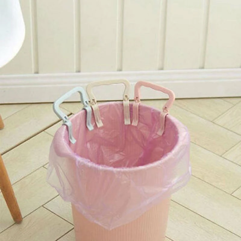 

1pcs/lot Practical Trash Can Clamp Plastic Garbage Bag Clip Fixed Waste Bin Bag Holder Rubbish bag Clip
