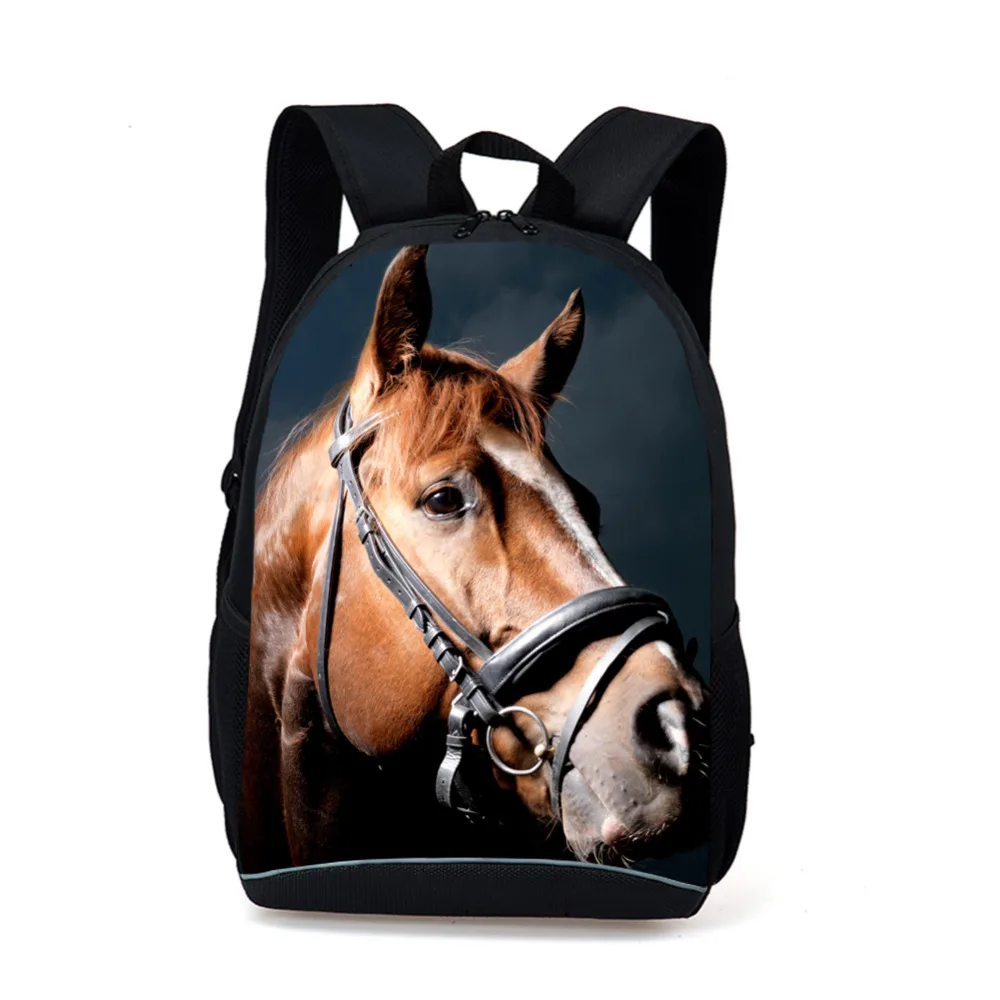 Buy Cool Black Horse Backpack Men Women Animal