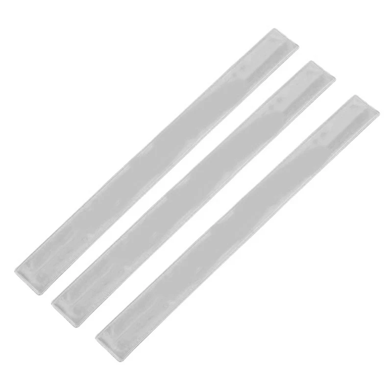 

3pcs/set Reflective Wrist Bands Durable PVC Safety Slap high visibility ankle bands hiking walking luminous bracelets