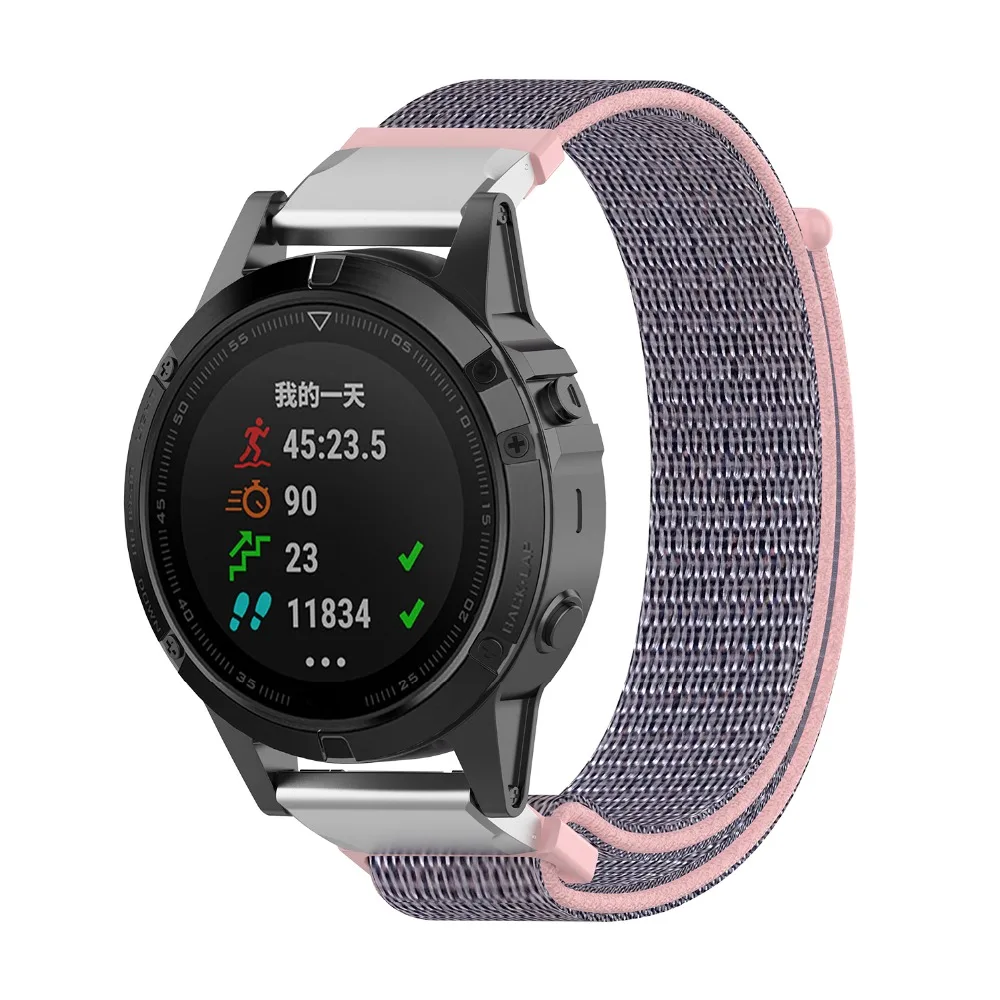 2 в 1 нейлоновый наручный ремешок для Garmin Fenix 5 Смарт-часы замена ремней для Garmin Fenix 6 ремешок Forerunner 935 браслет