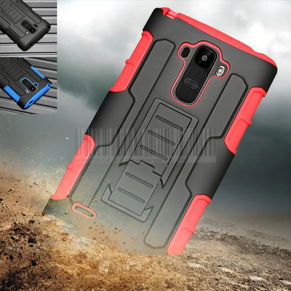 

For LG G Stylo LS770 Rugged Armor Hybrid Case Hard Stand Cover Belt Clip Holster G4 STYLUS/ G4 NOTE