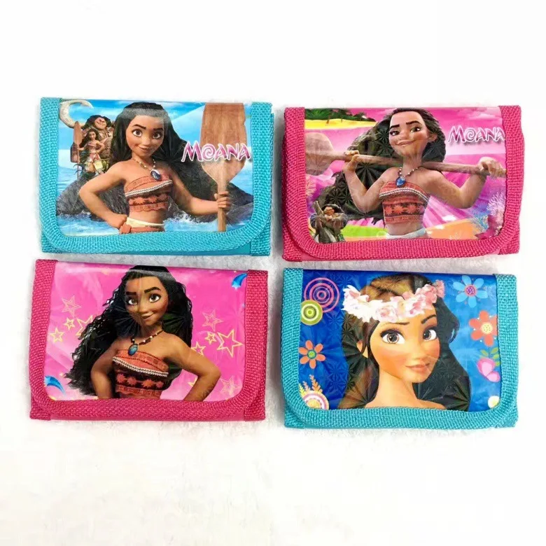 

12Pcs Oceana Moana Purses Money Bag Coin Pouch Children Purse Small Wallet For Kids Party Supplies Gift