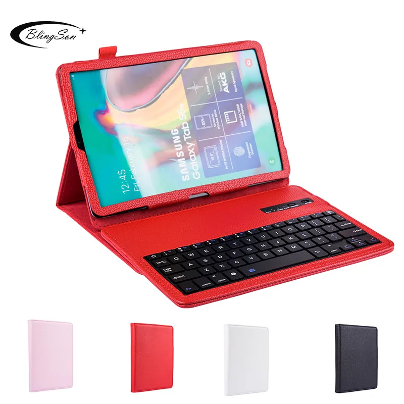 

Leather Keyboard Case Cover for Samsung Galaxy Tab S5e 10.5 T720 T725 SM-T720 Removable Bluetooth Keyboard Tablet Case Funda