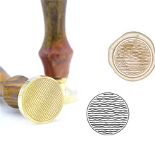 Волна восковый узор печать штамп B47 индивидуальный восковой штамповки букв для ювелирных изделий штамп деревянная ручка DIY древняя печать ретро штамп