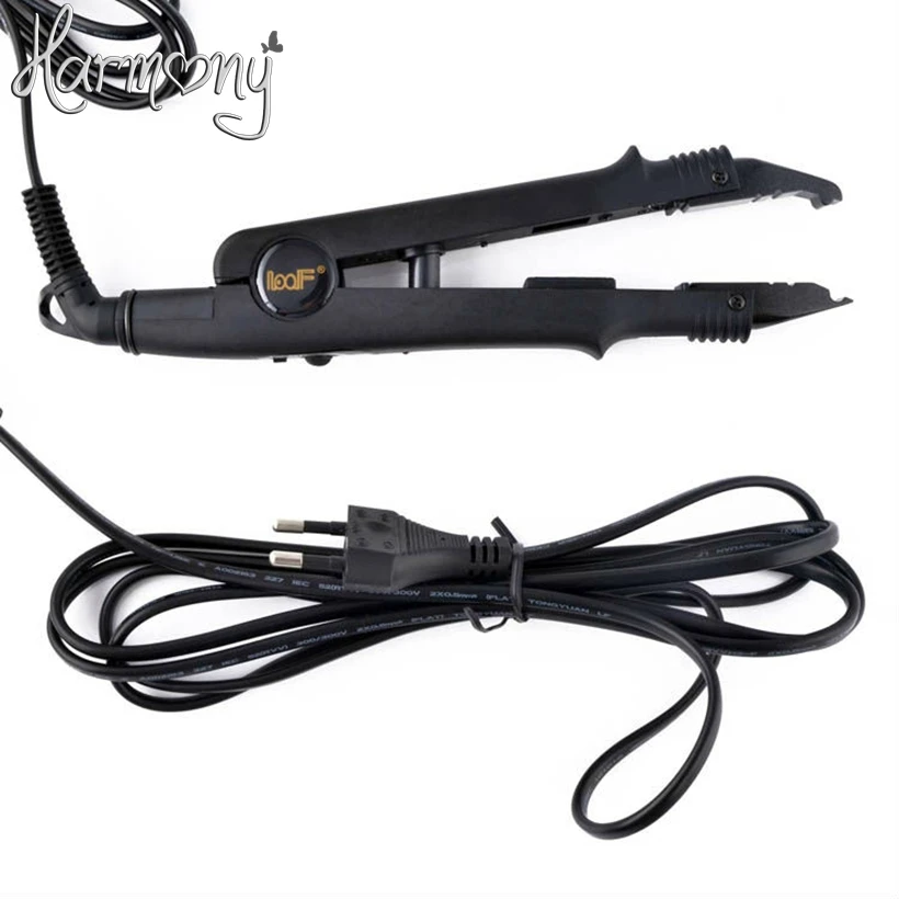 2 pcs Loof Hair Extension Iron Keratin Bonding Tools Fusion Heat Connector Wand used for U tip hair