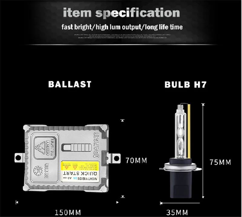 Dianshi 5500 К Быстрый яркий HID H1 H3 H7 H8 H9 H11 9005 9006 HB3 HB4 9012 Автомобильный Ксенон свет