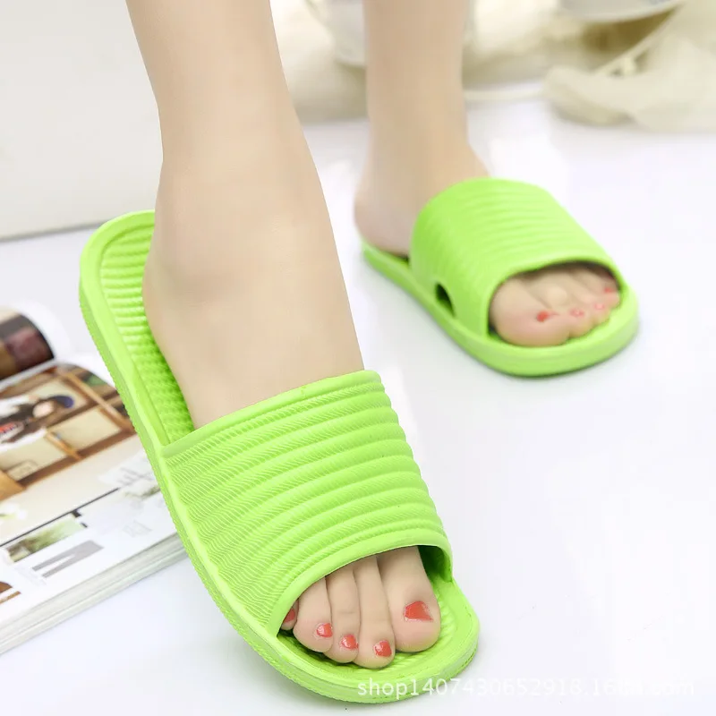 

2017 New Women Sandals Home Slippers Summer Shoes Beach Indoor Anti-skid Lovers Flip Flops Women Footwear Plus Size 36-45