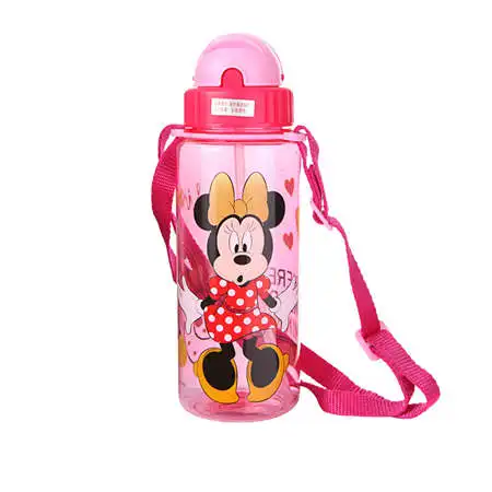 Disney для детских бутылочек, бутылка с соломинкой из мультфильма «Холодное сердце» disney для очаровательных принцесс одежда для экологичный с крышкой Портативный моя Бутылка спортивная для 510 мл - Цвет: Style 3
