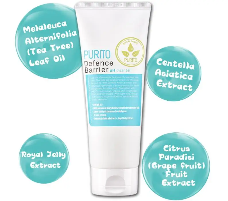 purito skin defence face wash