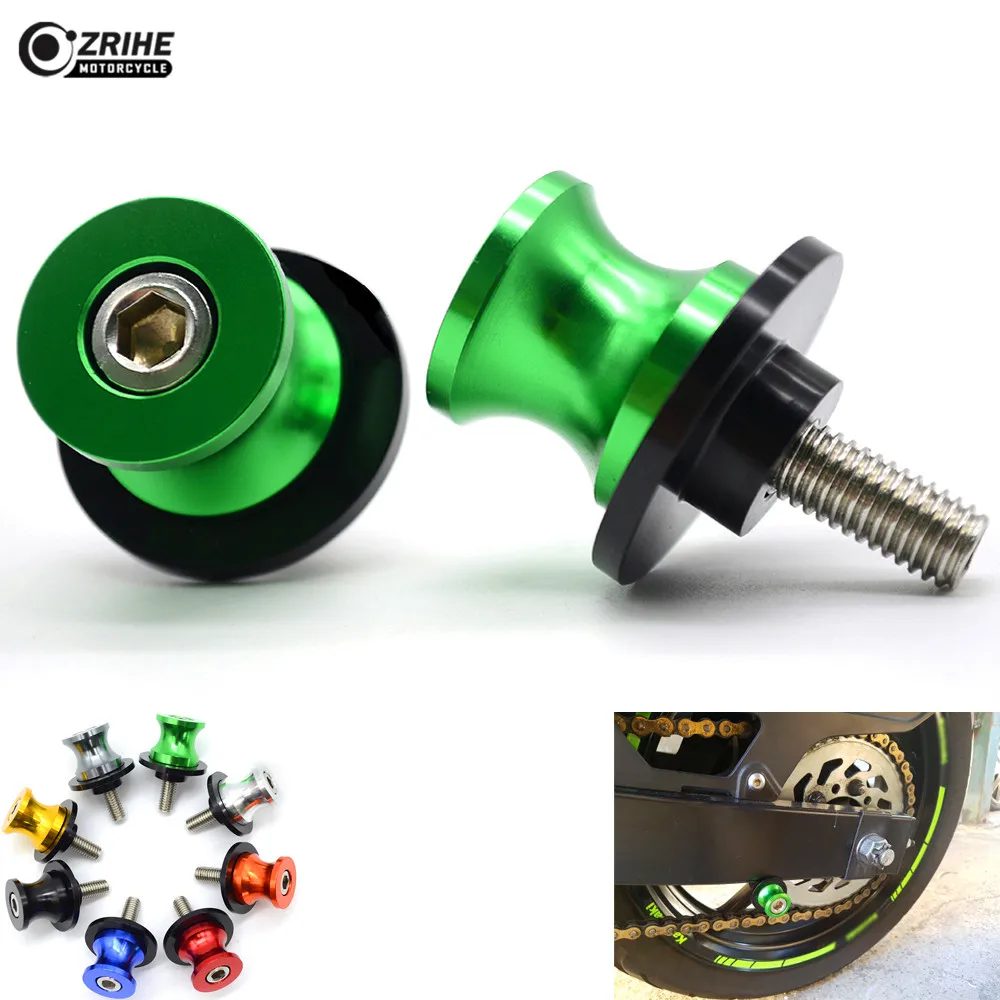 6 8 10 mm Motorcycle accessories Swingarm Spools slider stand screws for KAWASAKI Ninja ZZR600 ZRX1100 ZX 6R 7R 9R 10R 12R ZX14R