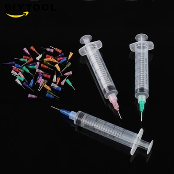 

SMT SMD PCB Solder Paste Adhesive Glue Liquid Dispenser + 50pcs Dispensing Needle Welding Fluxes for Welding Tools