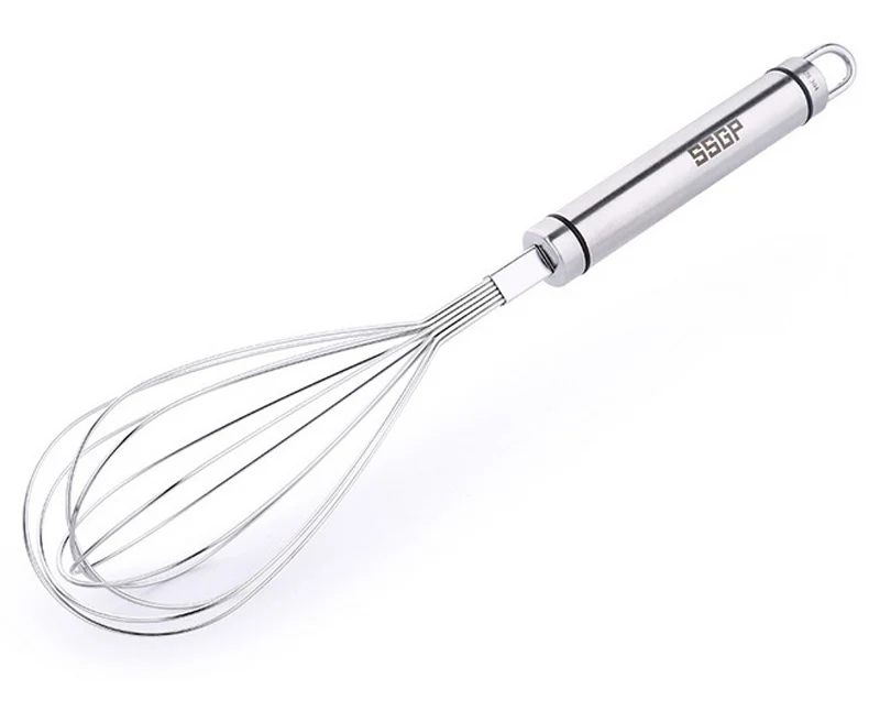

304 Stainless Steel Whisk Egg Beater-30cm Stainless Steel Professional twelve Wire Balloon Whisk