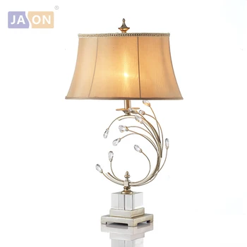 

led e27 Nodic Iron Fabric Crystal Flower LED Lamp.LED Light.Table Light.Table Lamp.Desk Lamp.LED Desk Lamp For Bedroom Office