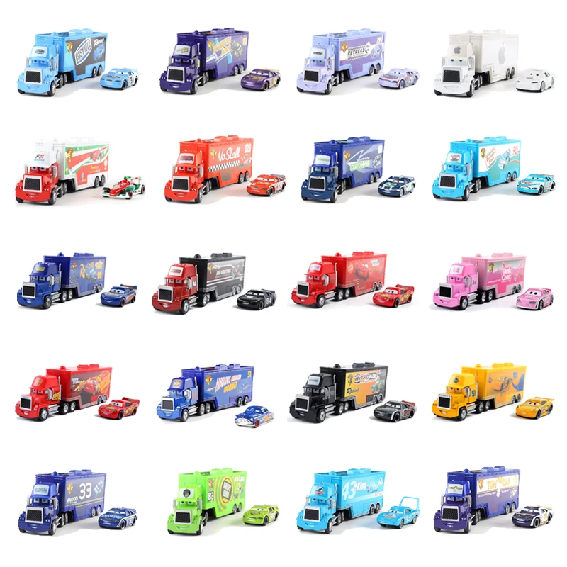 Машина Disney Pixar набор Jackson Storm Cruz Mater Mack Uncle Truck 1:55 литой металлический автомобиль 2 и 3