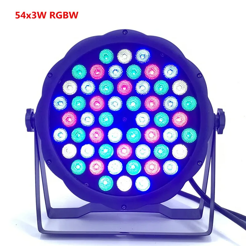 54x4 Вт RGB 3в1 светодиодный Par осветительное оборудование для ди-джеев для сценических световых эффектов диско мыть свет теплый белый+ холодный белый 54x3 Вт par свет - Цвет: 54x3W RGBW