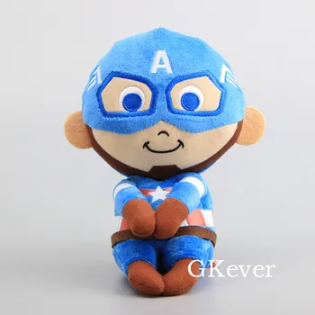 

Cartoon Super Heros Avengers Captain America Plush Toy Soft Stuffed Dolls 7" 18 CM