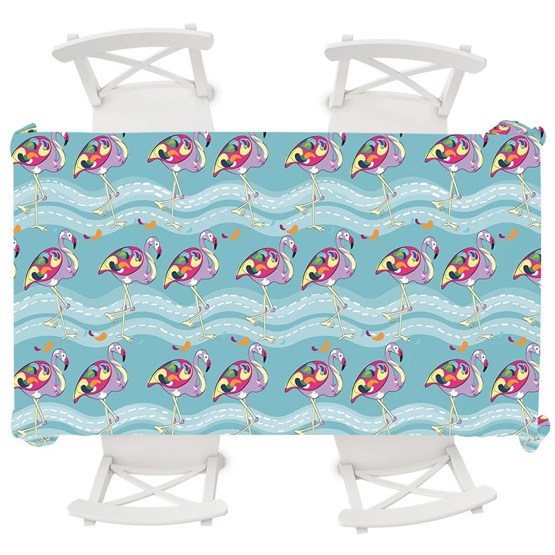 

Anime Flamingo Decorative Round Tablecloth Waterproof Oilproof Rectangular Table Cloth Wedding Dining Table Cover Tea Tablecloth