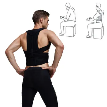 

Unisex Adjustable Shoulder Posture Corrector Back Strap Health Care Back Orthopedic Corset for Women Men Shoulder Straightener