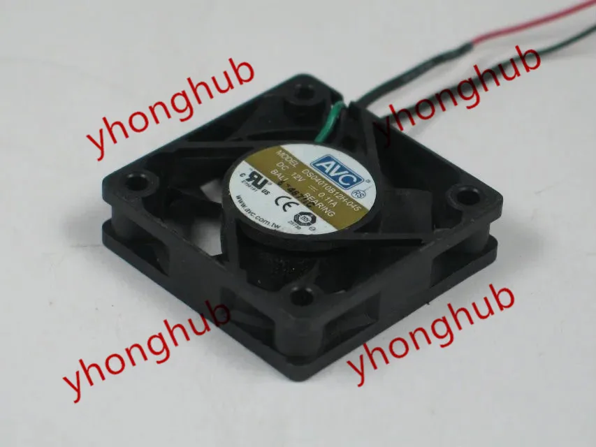

AVC DS04010B12H-045 DC 12V 0.11A 40x40x10mm вентилятор охлаждения сервера