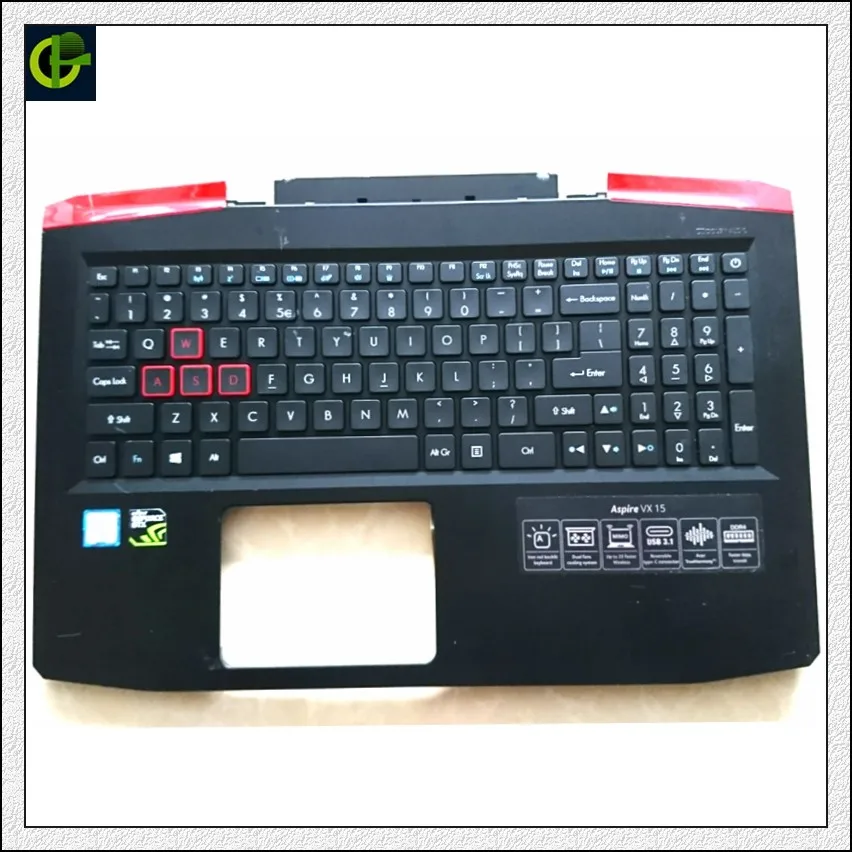 

English keyboard with palmrest cover for ACER VX15 VX5-591G VX5-591 N16C7 US box housing 6B.GM1N2.001